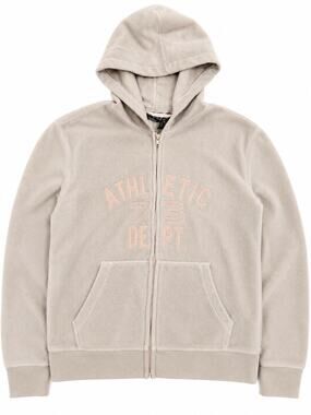 Highland Outfitters Fleece Zip Up Hoodie Women’s Large Beige Full Zip Jacket